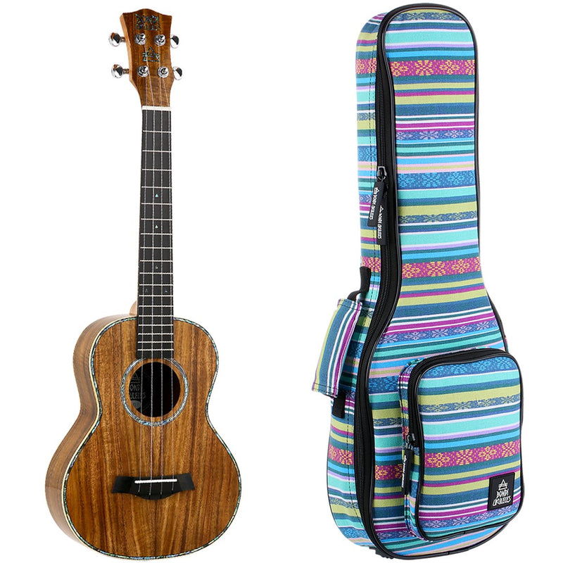 Bondi Ripple Koa Tenor Electric Ukulele Left-Handed