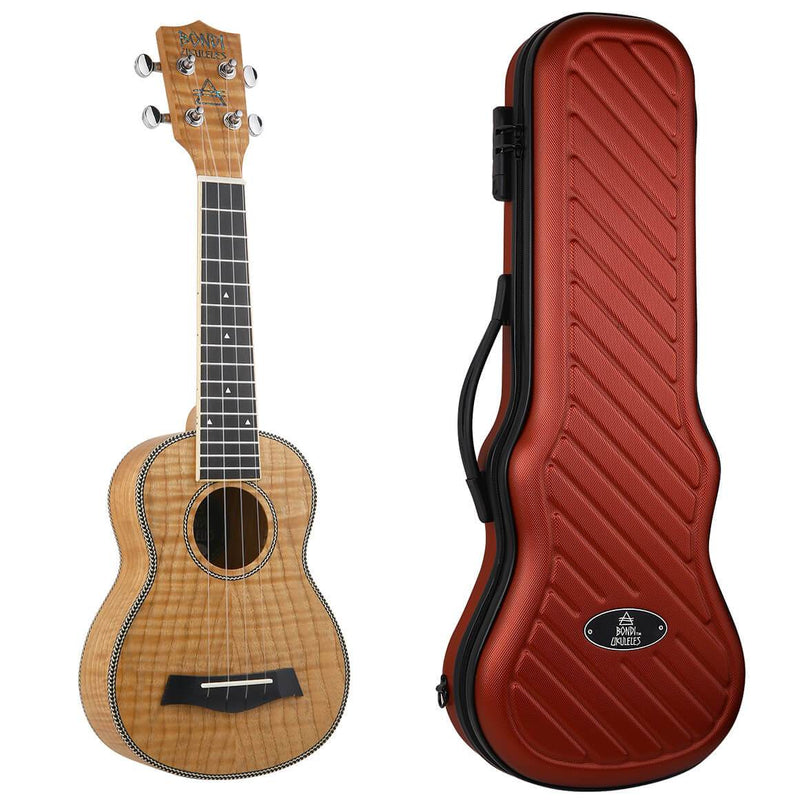 Bondi Tiger Oak Concert Ukulele Left-Handed