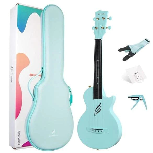 Enya Nova U Carbon Concert Ukulele - Blue