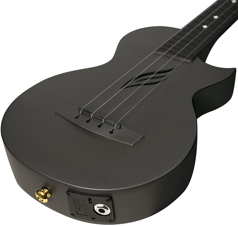 Enya Nova U Carbon Concert Ukulele - Electric - Black