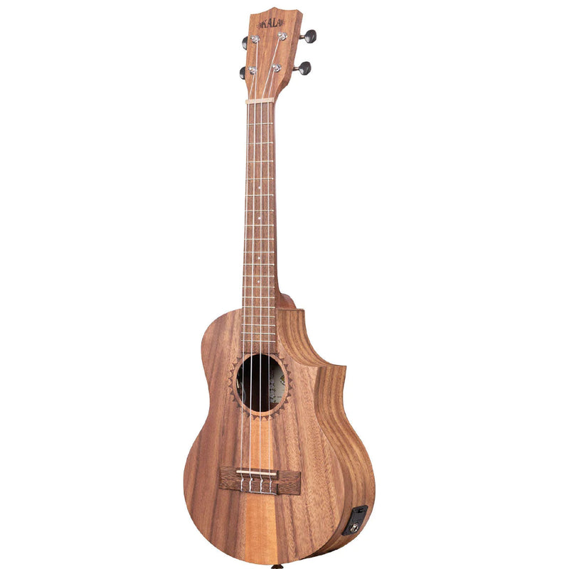 Kala Teak Tri-Top Cutaway Tenor Electric Ukulele