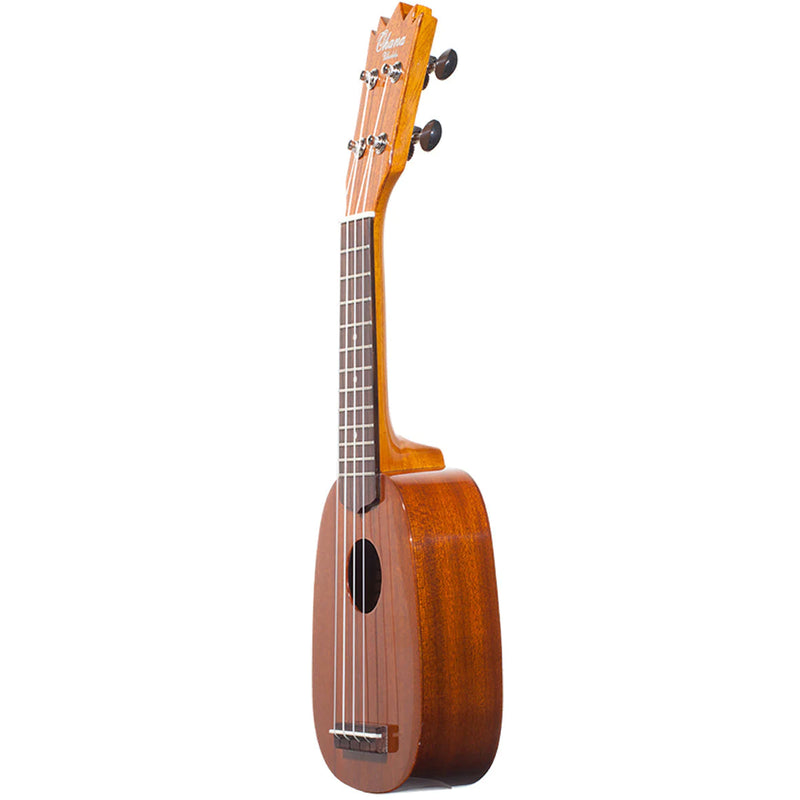 Ohana TTPK-25G Solid Mahogany Sopranissimo Pineapple Ukulele