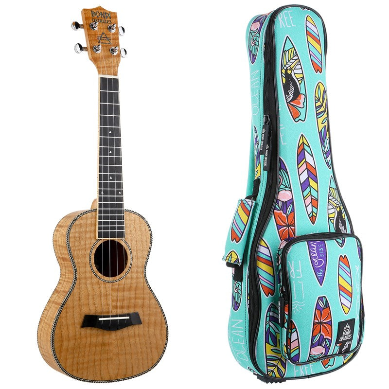 Bondi Tiger Oak Concert Ukulele Left-Handed