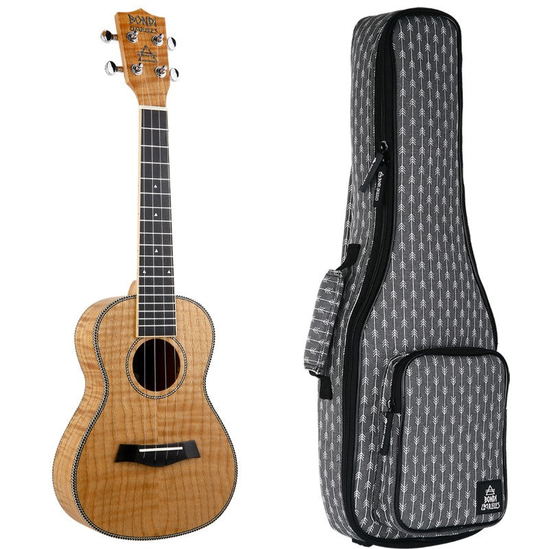 Bondi Tiger Oak Concert Ukulele Left-Handed