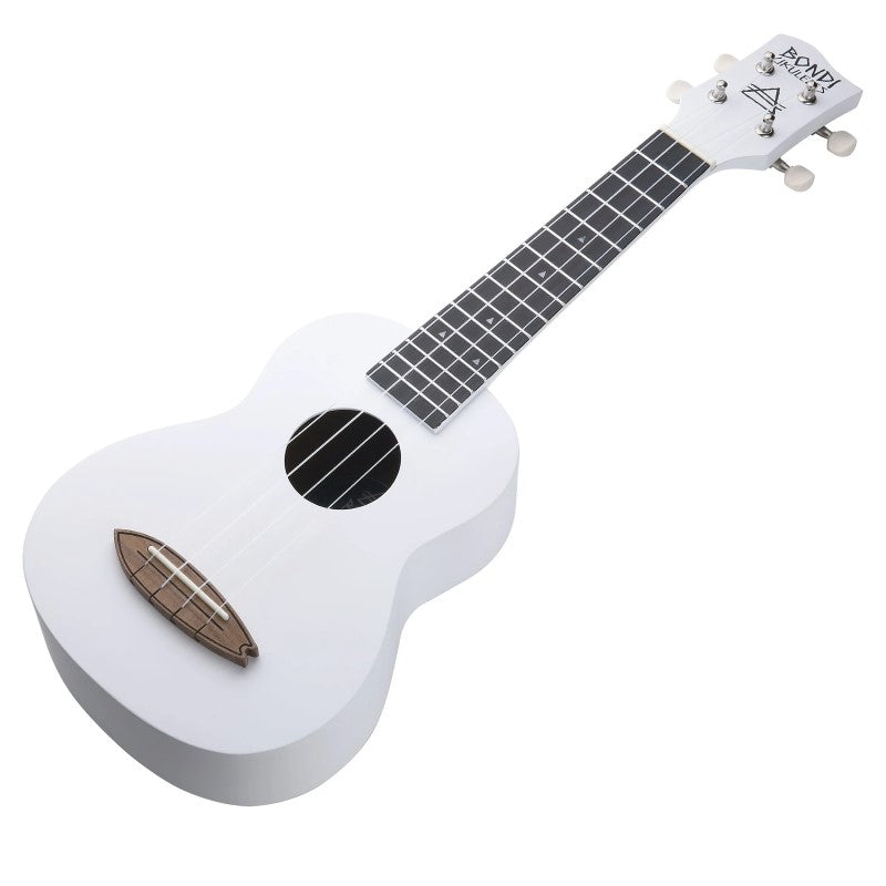 Bondi Surf Soprano Mahogany Ukulele Lit Kit Oxford White